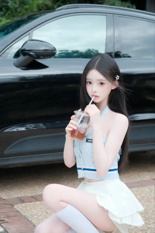4k冰饮壁纸 - 发夹 - 少女 - 户外「哲风壁纸」