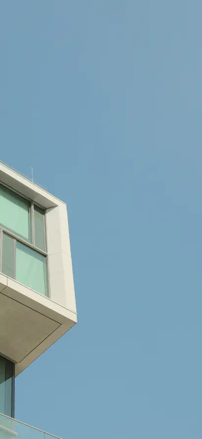 4k蓝天壁纸 - 玻璃窗 - 建筑边角 - 晴朗天气「哲风壁纸」