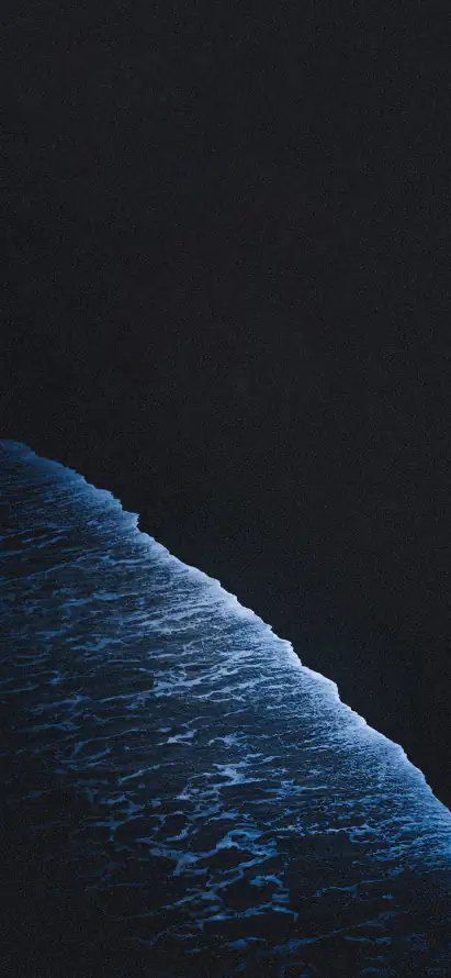 4k夜景壁纸 - 极简 - 海浪 - 海边「哲风壁纸」