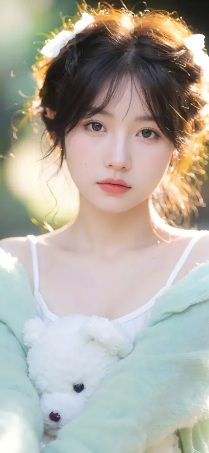 4k盘发壁纸 - 美女 - 逆光 - 少女感「哲风壁纸」