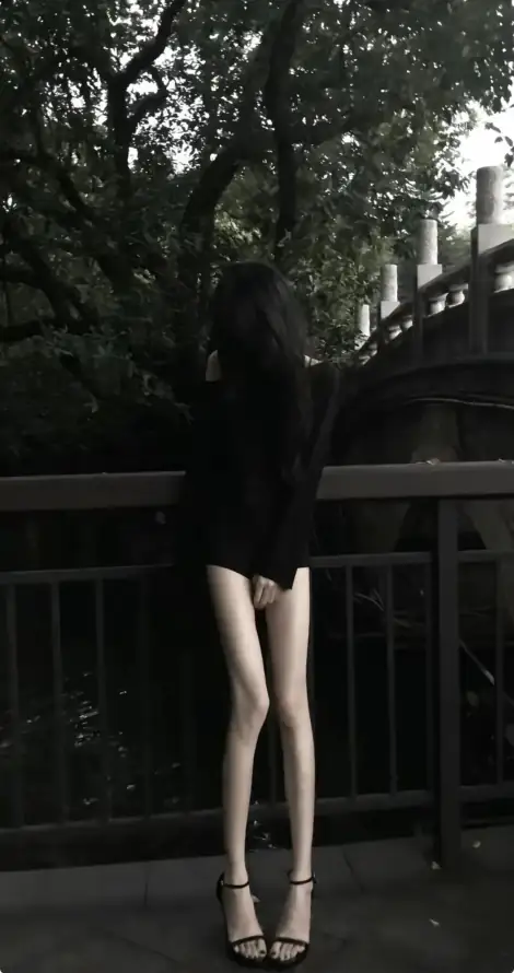 4k户外壁纸 - 树木 - 美女 - 大长腿「哲风壁纸」