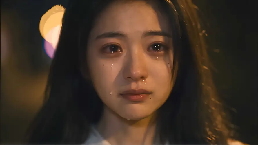 4k哭戏壁纸 - 夜景 - 暖光 - 流泪「哲风壁纸」
