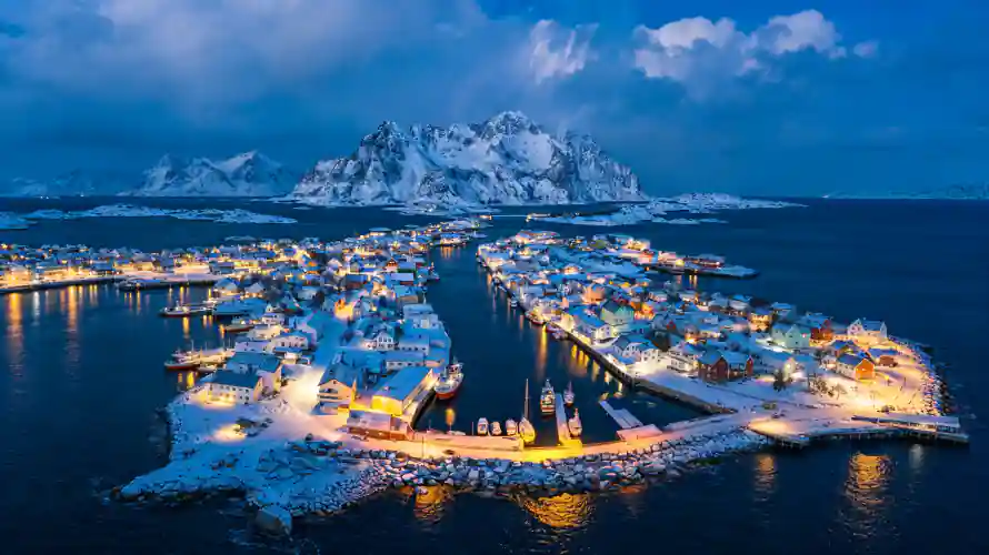 3k壁纸壁纸-夜景 - 挪威-海湾「哲风壁纸」 3k壁纸壁纸-夜景 - 挪威-海湾「哲风壁纸」