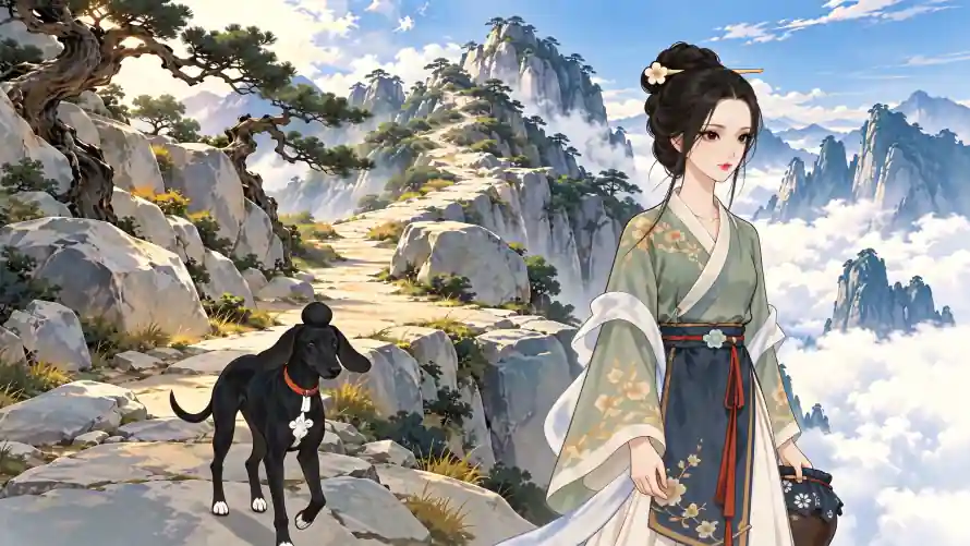 3k云海壁纸-汉服 - 苍松-仙侠山水「哲风壁纸」