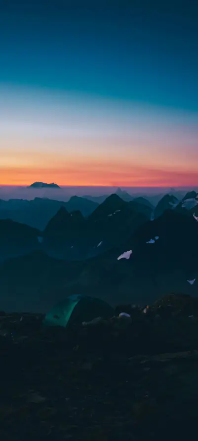 4k云海壁纸 - 夕阳 - 山峦 - 暮色「哲风壁纸」