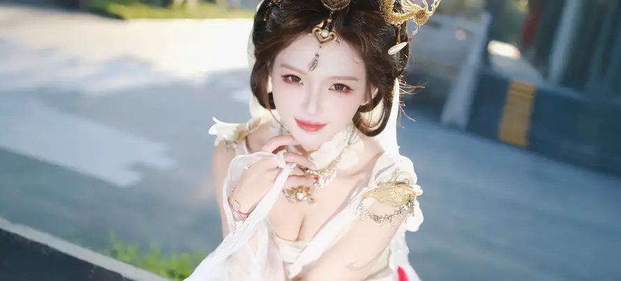 3k仙气壁纸-户外 - 美女-道路「哲风壁纸」