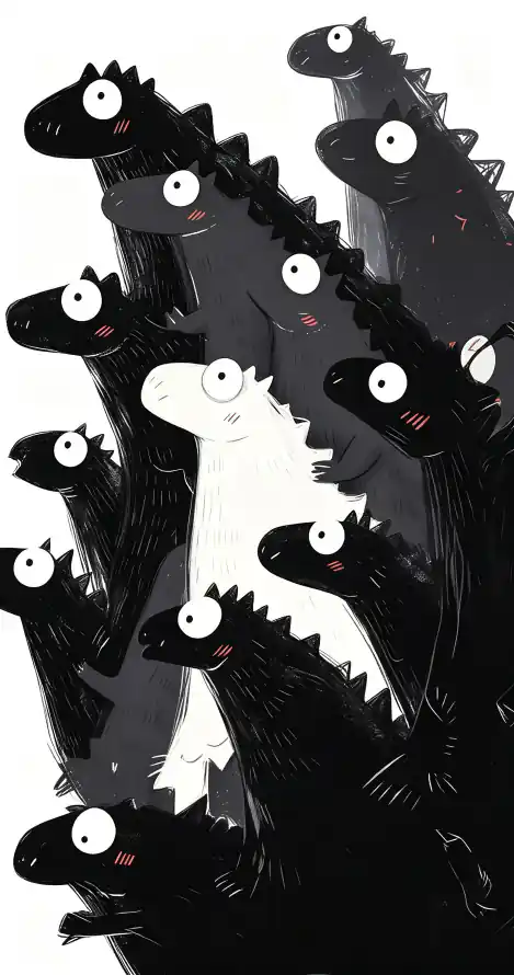 4kQ版壁纸 - 卡通 - 大眼 - 恐龙「哲风壁纸」