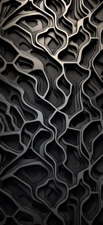 4k手机壁纸 - 暗调 - 黑色 - 3D效果「哲风壁纸」