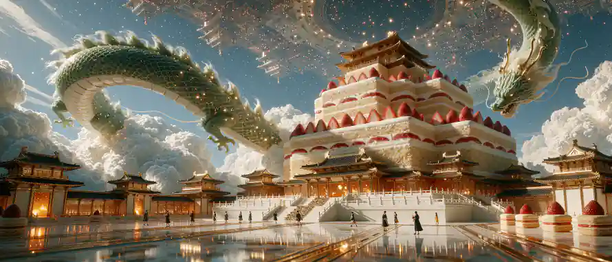 4k云海壁纸 - 国风 - 天宫 - 神殿「哲风壁纸」