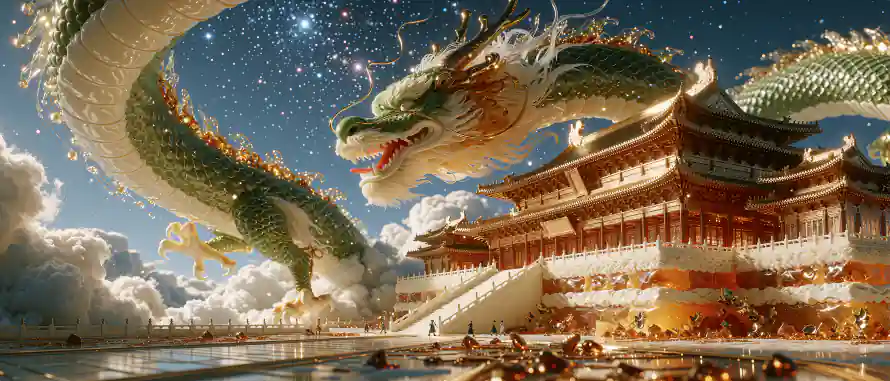 4k云海壁纸 - 仙宫 - 宫殿 - 巨物「哲风壁纸」