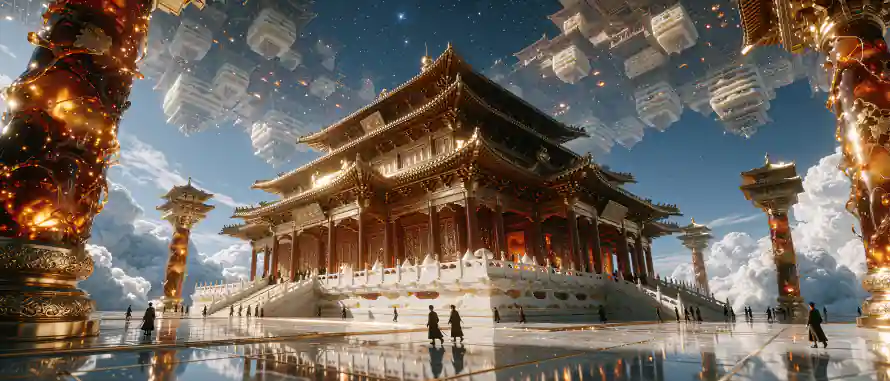 4k云海壁纸 - 仙侠 - 国风 - 天宫「哲风壁纸」