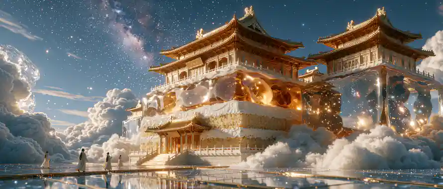 3k云海壁纸-云端 - 仙宫-天宫「哲风壁纸」