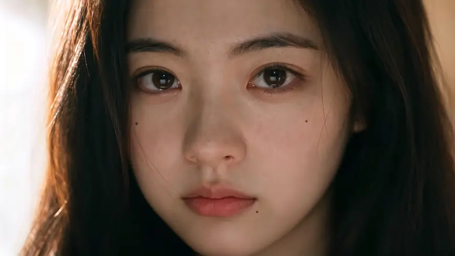 4k暖调壁纸 - 淡妆 - 温柔 - 长发「哲风壁纸」