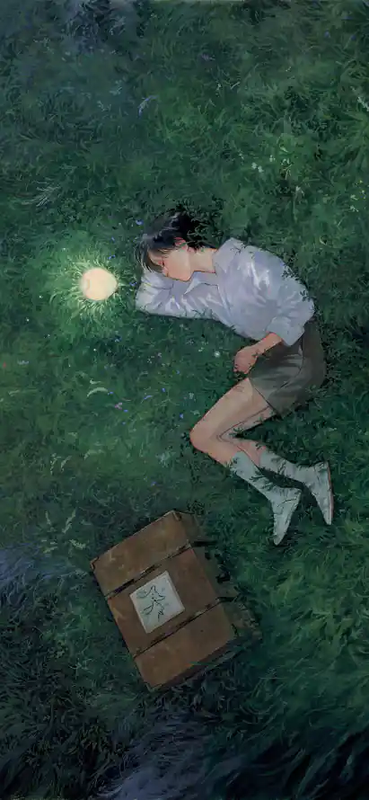 4k夜晚壁纸 - 少女 - 插画 - 治愈「哲风壁纸」