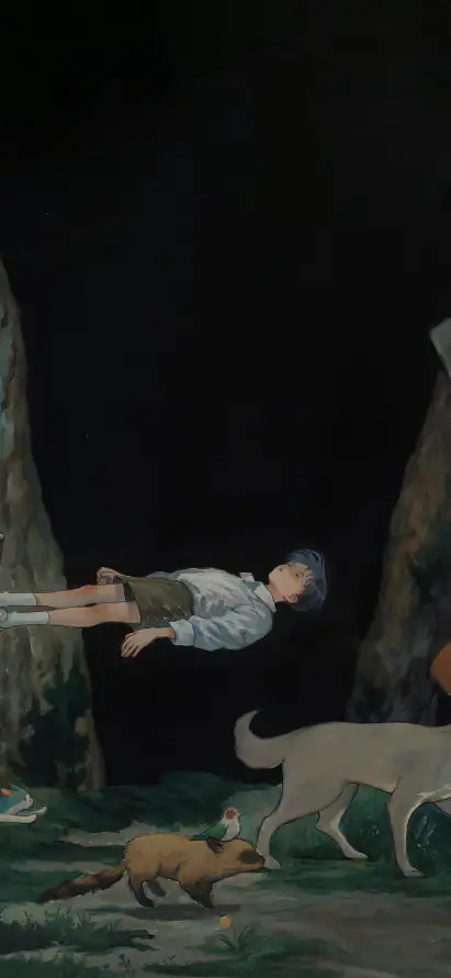 4k奇幻壁纸 - 少年 - 治愈 - 灰狼「哲风壁纸」
