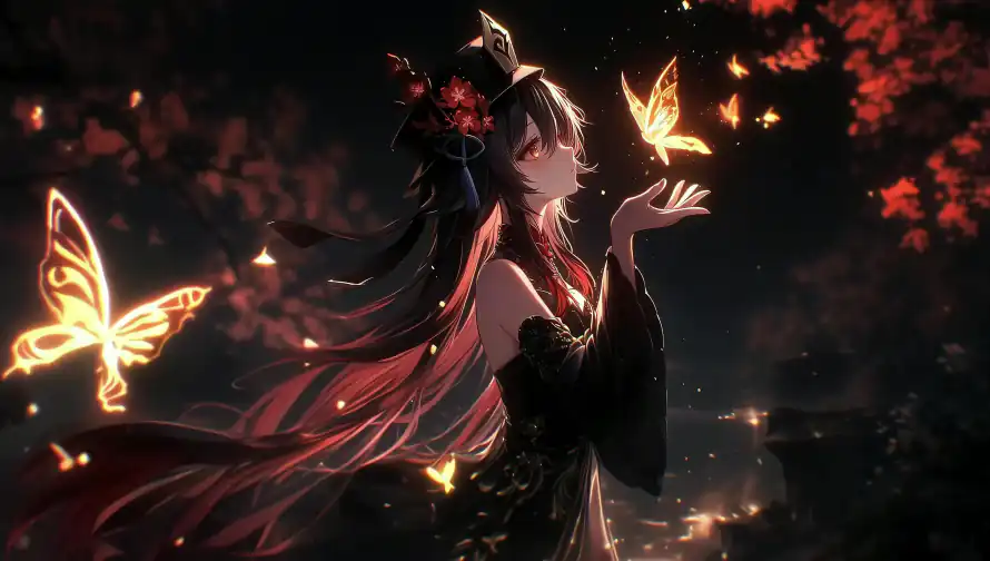 4k原神壁纸-古风 - 唯美-夜晚「哲风壁纸」