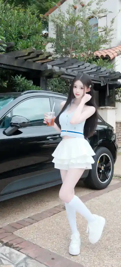 4k美女壁纸 - 长发 - 🔥 - 厚底白鞋「哲风壁纸」