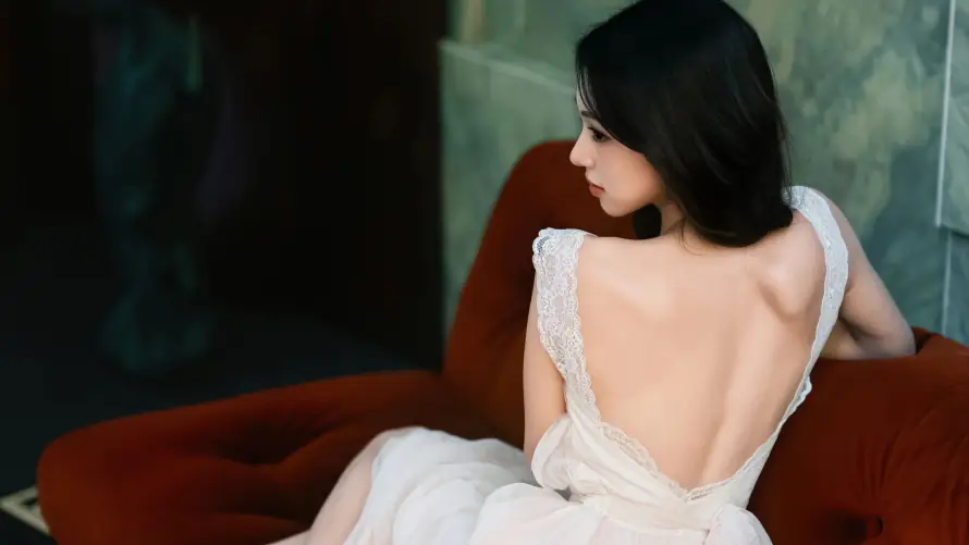 4k侧颜壁纸 - 写真 - 室内 - 美女「哲风壁纸」