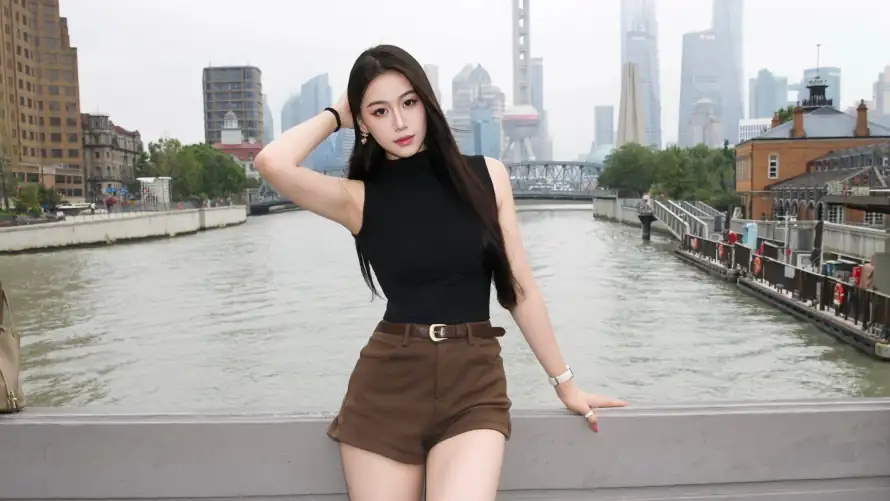 4k上海壁纸 - 河畔 - 美女 - 街拍「哲风壁纸」 4k上海壁纸 - 河畔 - 美女 - 街拍「哲风壁纸」