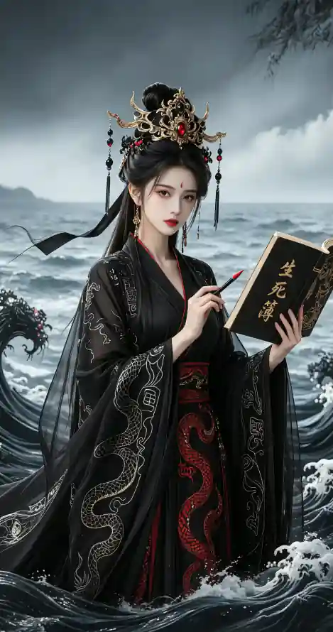 4k发冠壁纸 - 古风 - 手机 - 持书「哲风壁纸」