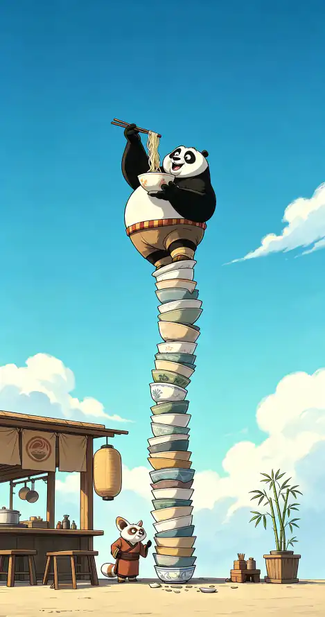 4k书堆壁纸 - 手机 - 熊猫 - 白云「哲风壁纸」