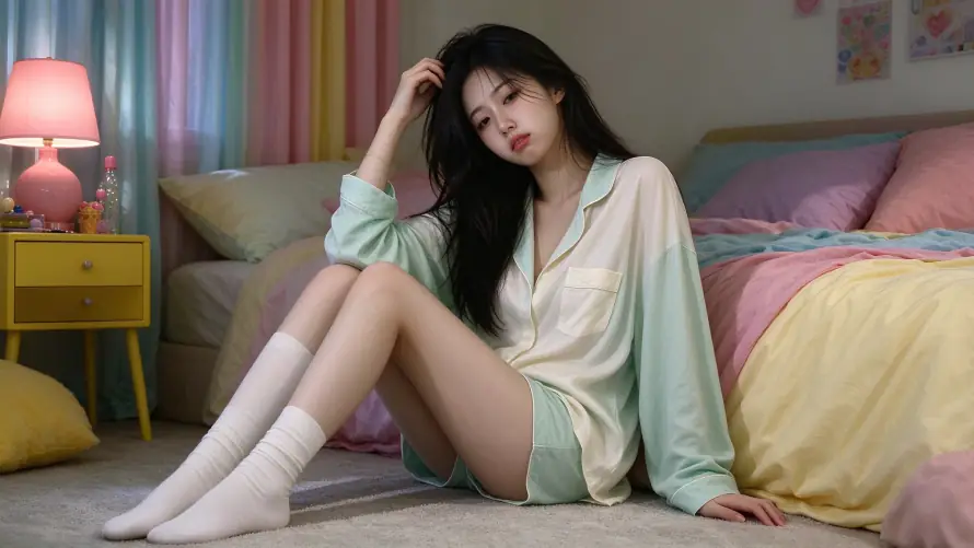 4k卧室壁纸 - 台灯 - 少女 - 床品「哲风壁纸」 4k卧室壁纸 - 台灯 - 少女 - 床品「哲风壁纸」