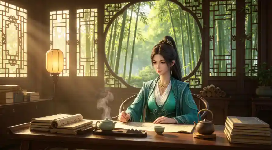 3k书卷壁纸-书房 - 古风-国漫「哲风壁纸」