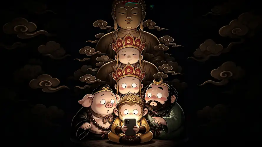 4k壁纸壁纸 - 唐僧 - Q版 - 搞笑「哲风壁纸」