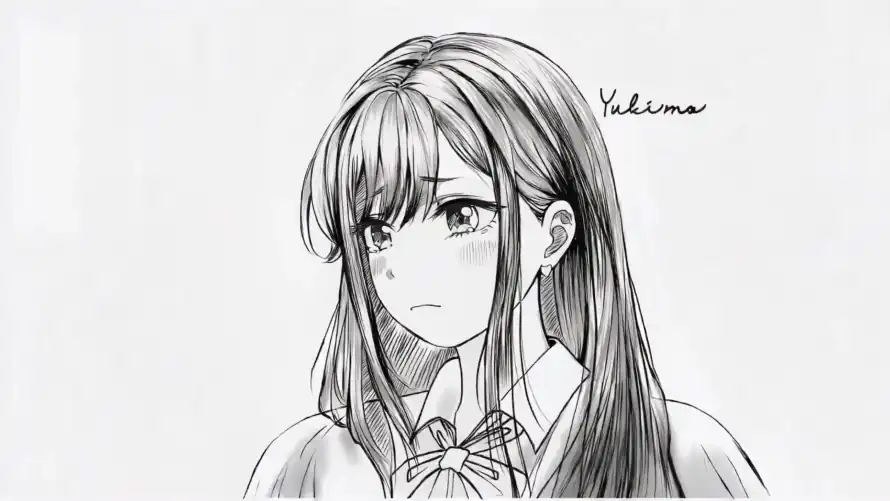 4k动漫壁纸-少女 - 手绘-校服「哲风壁纸」