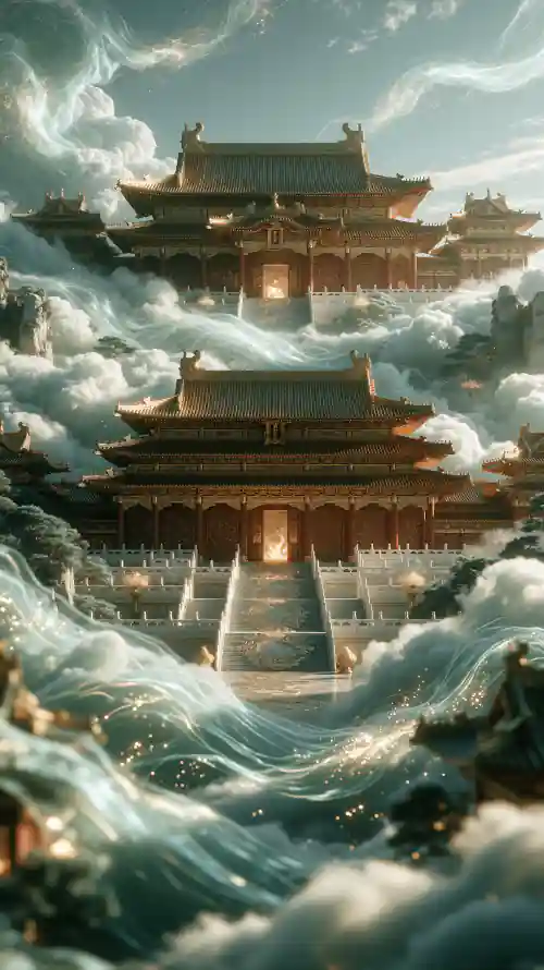 4k云海壁纸 - 仙侠 - 仙宫 - 国风「哲风壁纸」