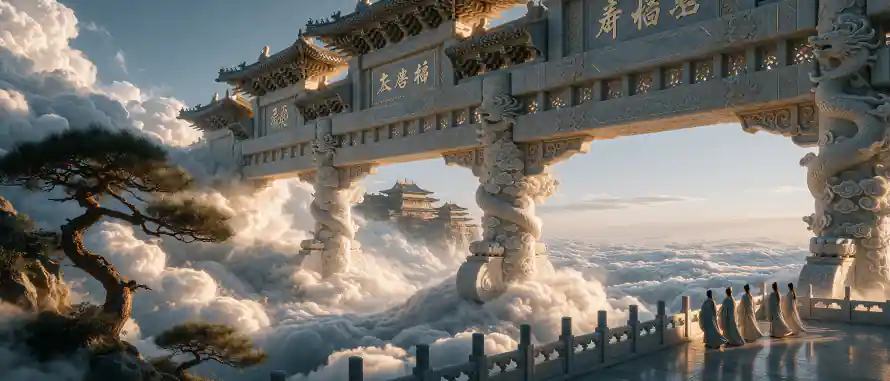 4k云海壁纸 - 仙侠 - 仙境 - 仙门「哲风壁纸」