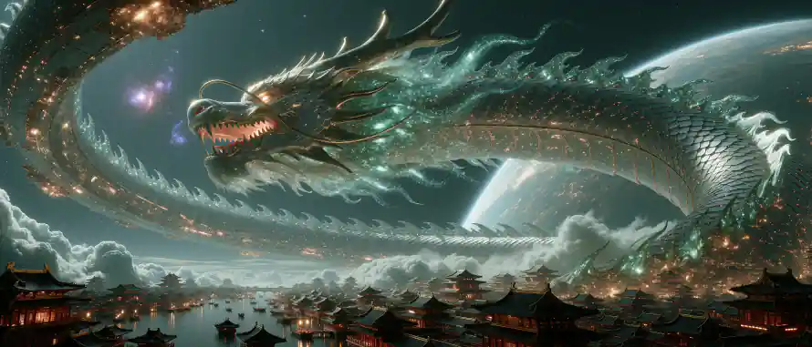 4k云海壁纸 - 古建 - 国风 - 夜景「哲风壁纸」