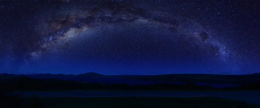 4k夜景壁纸 - 夜空 - 旷野 - 星云「哲风壁纸」