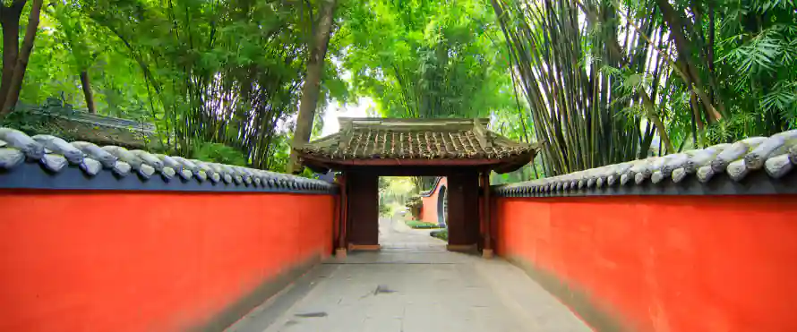 4k古风壁纸-庭院 - 清幽-竹林「哲风壁纸」