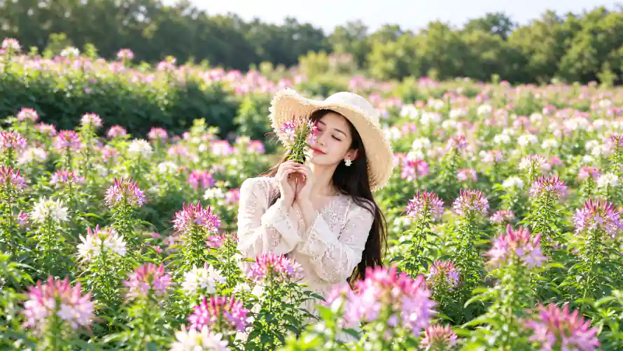 3k春日壁纸-清新 - 美女-花海「哲风壁纸」