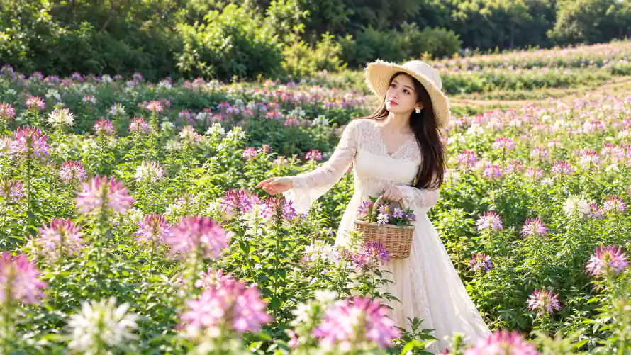 3k林间壁纸-清新 - 美女-花海「哲风壁纸」
