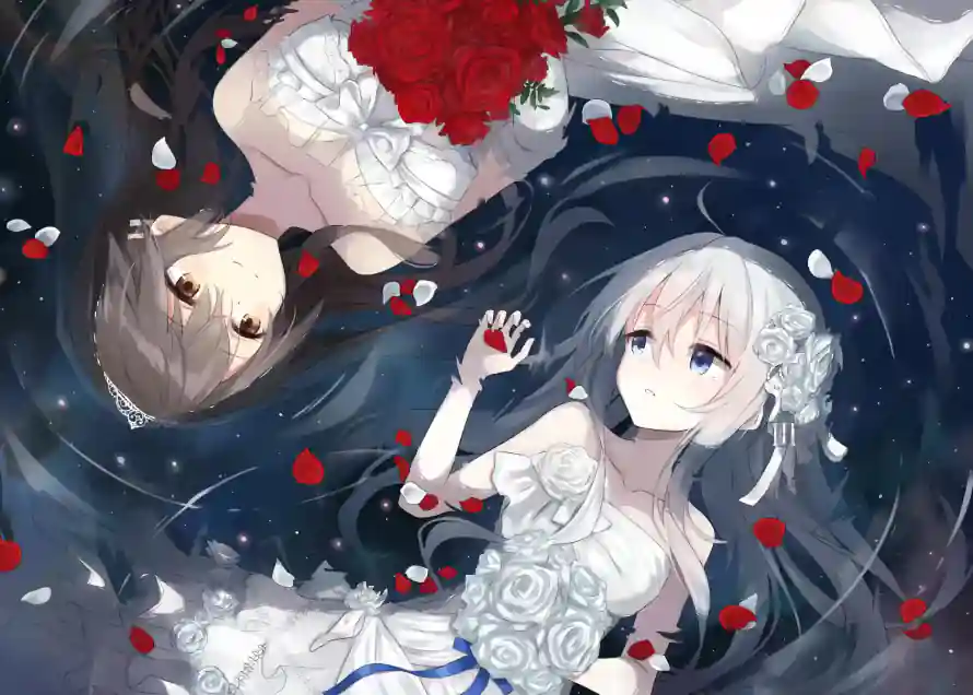 2k婚纱壁纸-响 - 晓-漂浮「哲风壁纸」