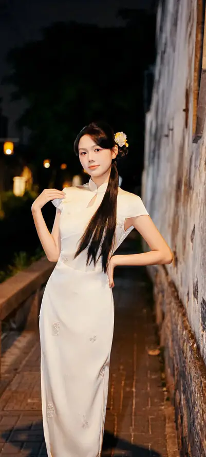 4k发饰壁纸 - 古巷 - 夜晚 - 旗袍「哲风壁纸」 4k发饰壁纸 - 古巷 - 夜晚 - 旗袍「哲风壁纸」