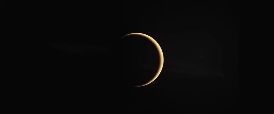 4k夜晚壁纸 - 夜空 - 天文 - 弯月「哲风壁纸」