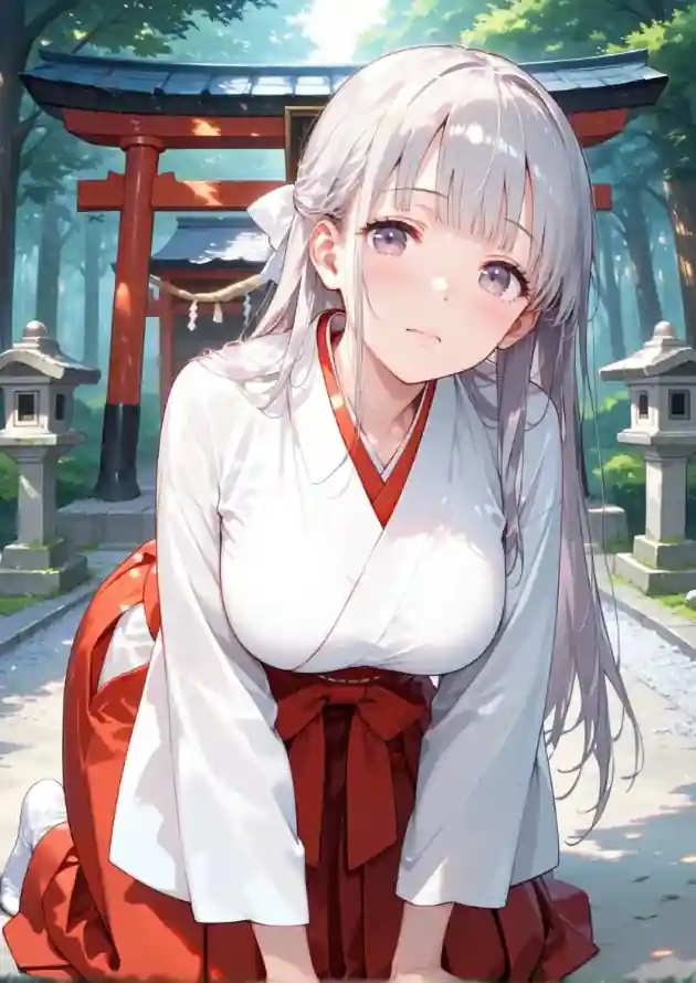 4k巫女壁纸 - 日式 - 林间 - 白发「哲风壁纸」 4k巫女壁纸 - 日式 - 林间 - 白发「哲风壁纸」