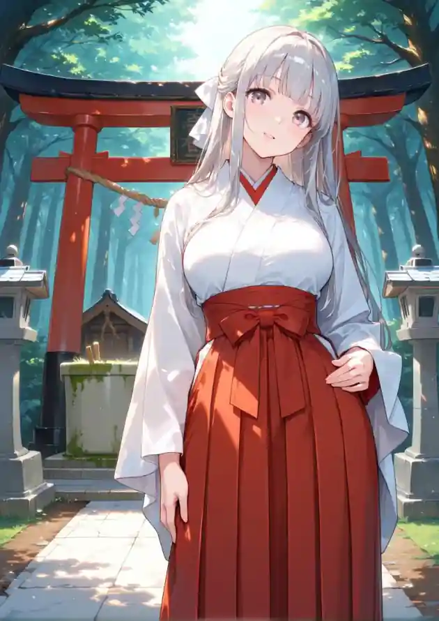 4k巫女壁纸 - 林间 - 神社 - 银发「哲风壁纸」 4k巫女壁纸 - 林间 - 神社 - 银发「哲风壁纸」