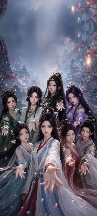 4k仙侠壁纸 - 古风 - 国漫 - 夜景「哲风壁纸」