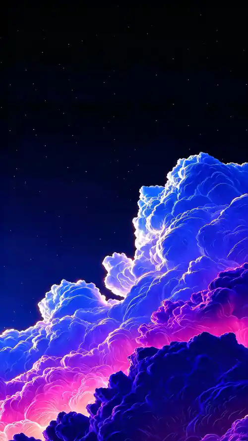 4k云朵壁纸 - 夜空 - 彩云 - 手机「哲风壁纸」