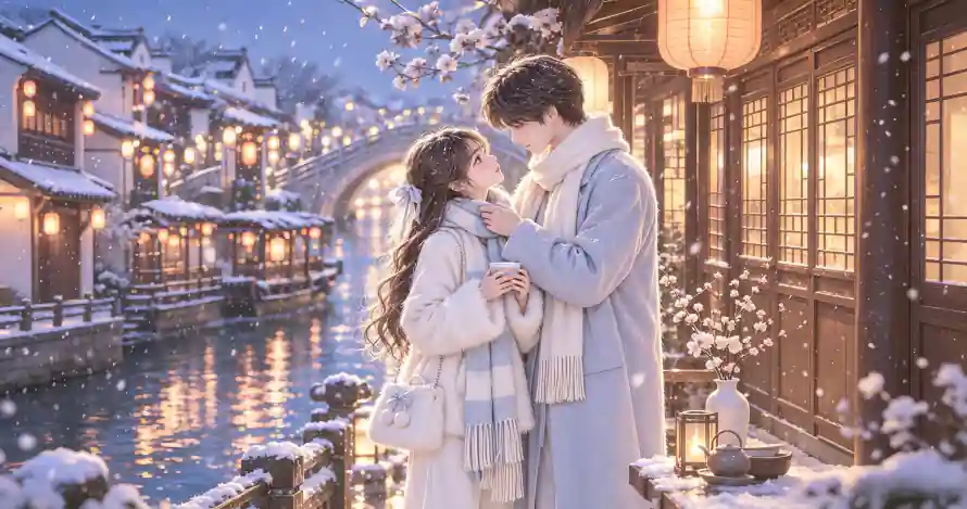 3k下雪壁纸-古镇 - 壁纸-情侣「哲风壁纸」