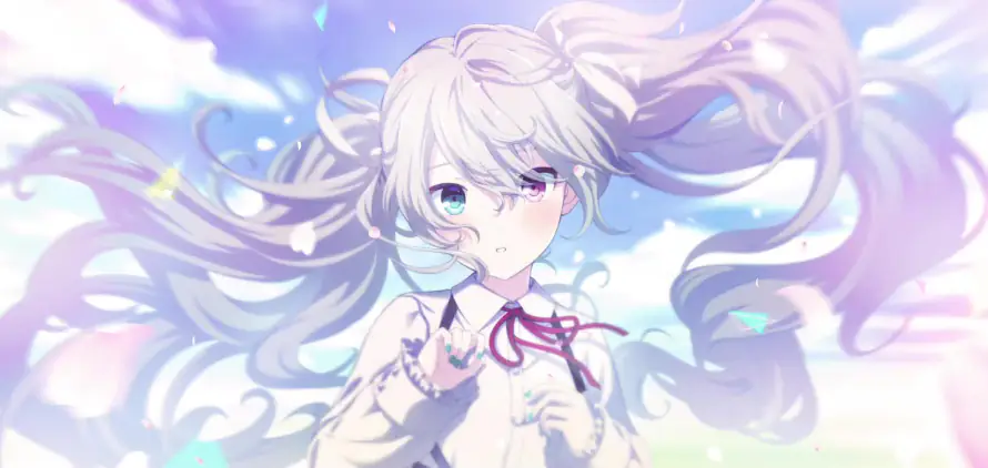4k异瞳壁纸 - 初音未来 - 日系插画 - 梦幻光斑「哲风壁纸」