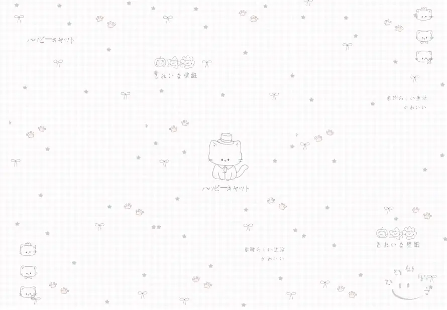 4k卡通壁纸 - 可爱 - 小猫 - 手绘「哲风壁纸」