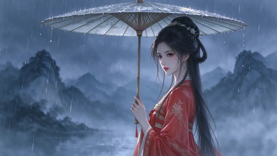 2k侧颜壁纸-古风 - 山水-汉服「哲风壁纸」