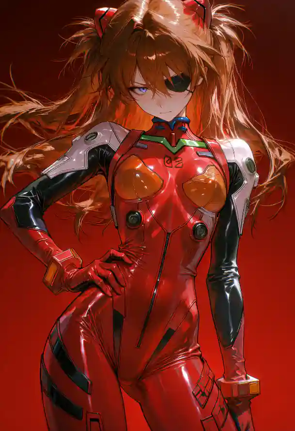 4k眼罩壁纸 - eva - 明日香 - 动漫少女「哲风壁纸」