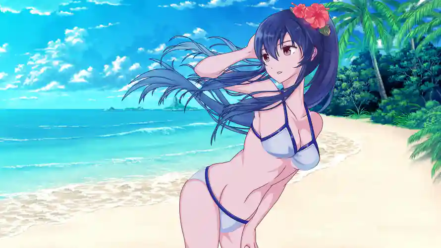 4k夏日壁纸-海滩 - 海边-二次元「哲风壁纸」