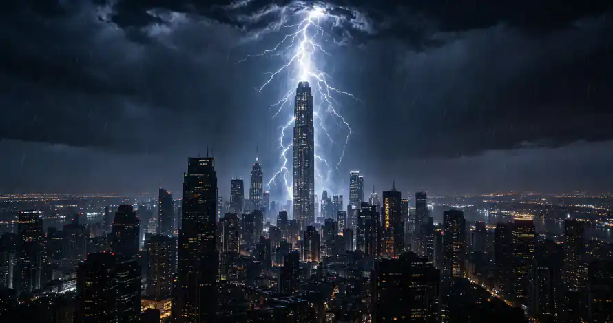 3k乌云壁纸-壁纸 - 夜空-闪电「哲风壁纸」
